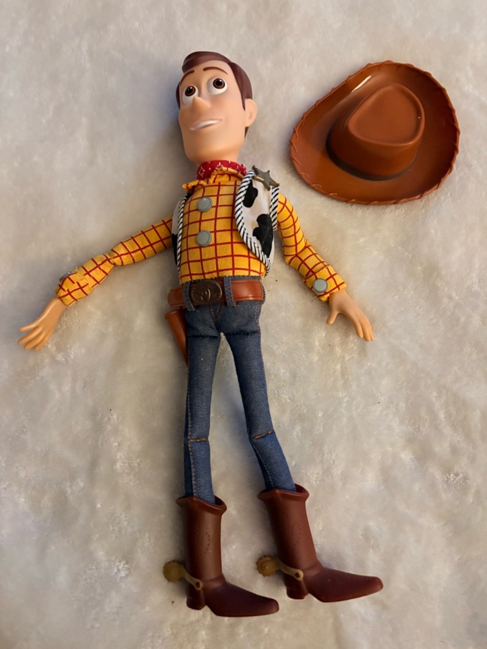 Woody Cowboy Action Figure with Hat and Pull String